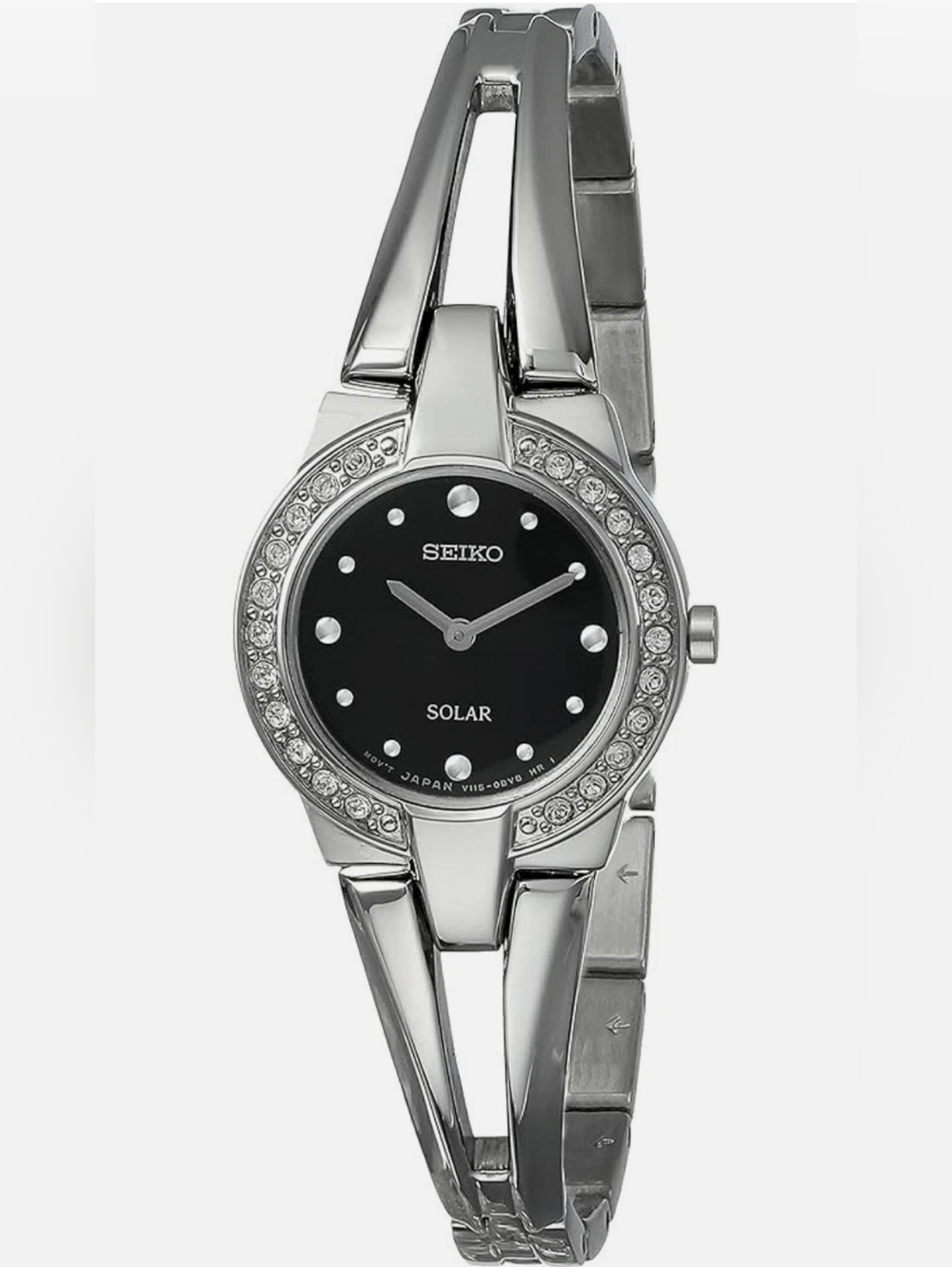 Seiko Solar Stainless Steel Watch (Retail $245)